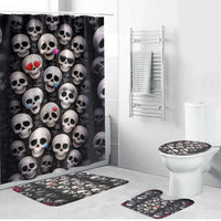 Emoji Skulls Bathroom Set Moodboard of the Dead