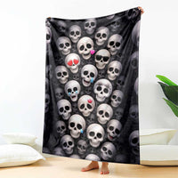Emoji Skulls Blanket Moodboard of the Dead