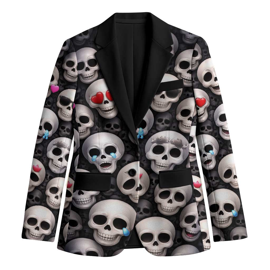 Emoji Skulls Blazer Moodboard of the Dead