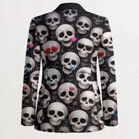 Emoji Skulls Blazer Moodboard of the Dead