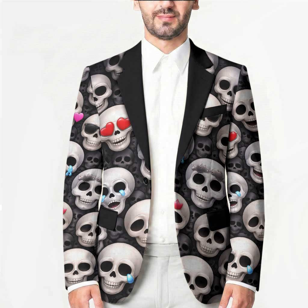Emoji Skulls Blazer Moodboard of the Dead
