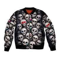 Emoji Skulls Bomber Jacket Moodboard of the Dead