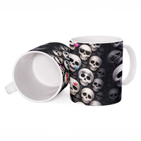 Emoji Skulls Ceramic Mug Moodboard of the Dead