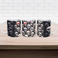 Emoji Skulls Ceramic Mug Moodboard of the Dead