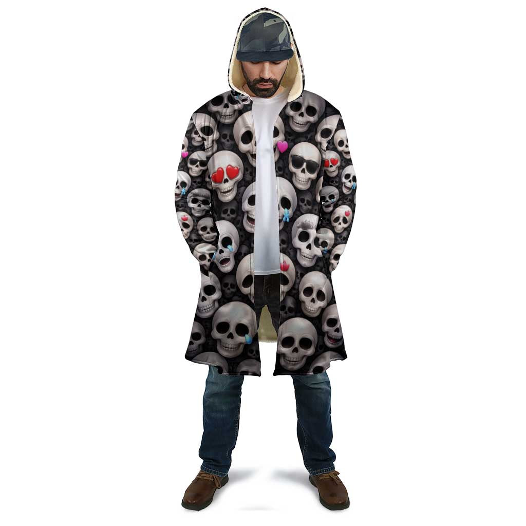 Emoji Skulls Cloak Moodboard of the Dead