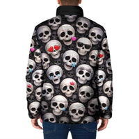 Emoji Skulls Padded Jacket Moodboard of the Dead