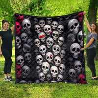 Emoji Skulls Quilt Moodboard of the Dead