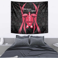 Maldives Dive Turtle Tapestry with Coral Reef Pattern and Island Spirit Slogan