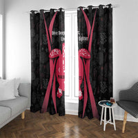 Black and red turtle window curtains with repeating sea pattern and coral reef design