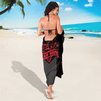 Bowling Team Sarong Red and Black Strike Graphic and Custom Name Section - Wonder Print Shop
