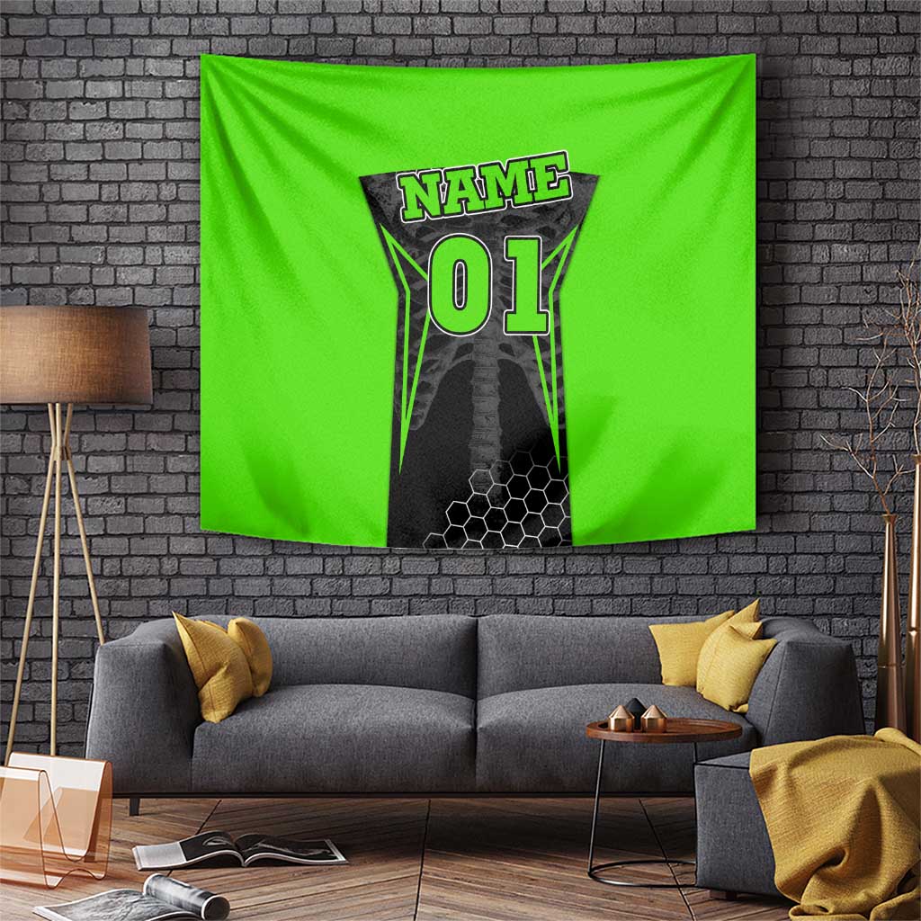 Personalized Skeleton Racing Tapestry Cool Bone Motorcycle Motocross Off-Road Riders Racewear - Wonder Print Shop