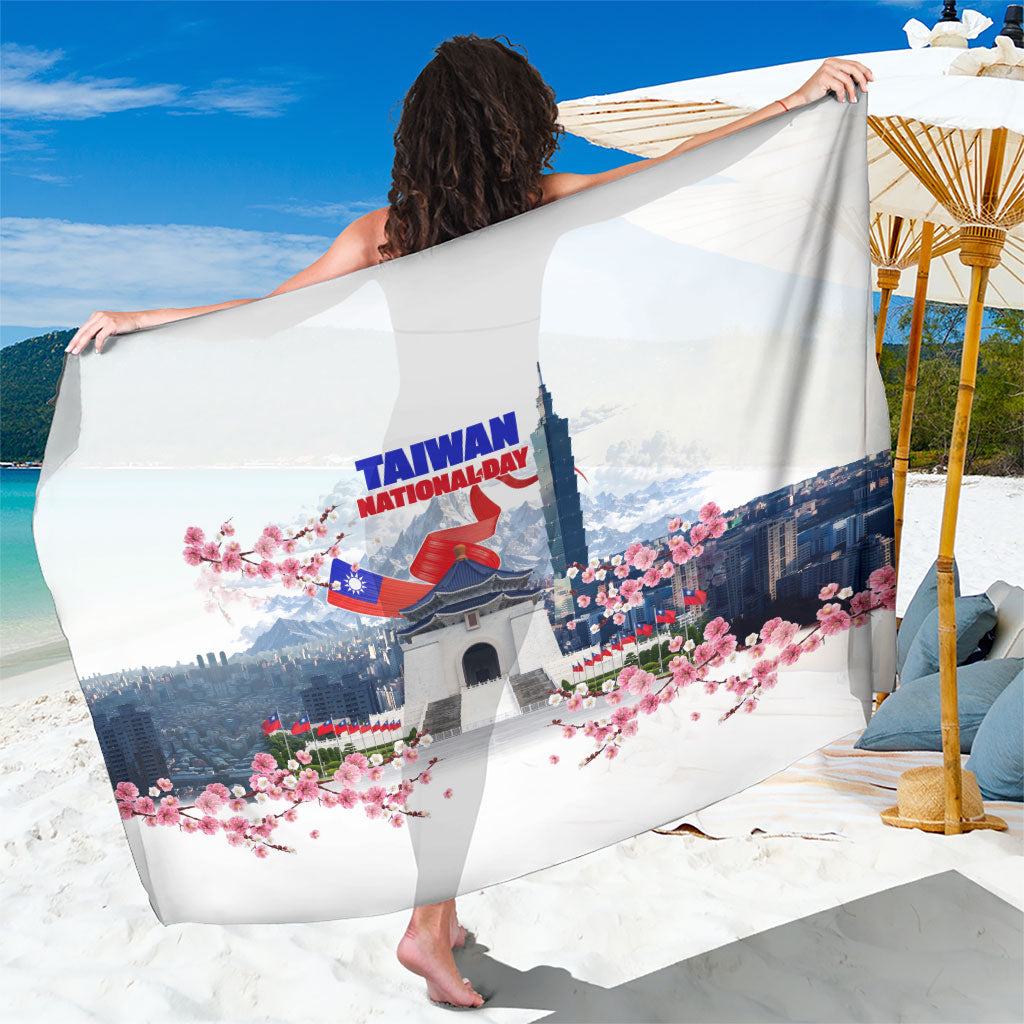 Taiwan National Day Sarong Double Ten Day Taipei Landmarks Flag Art