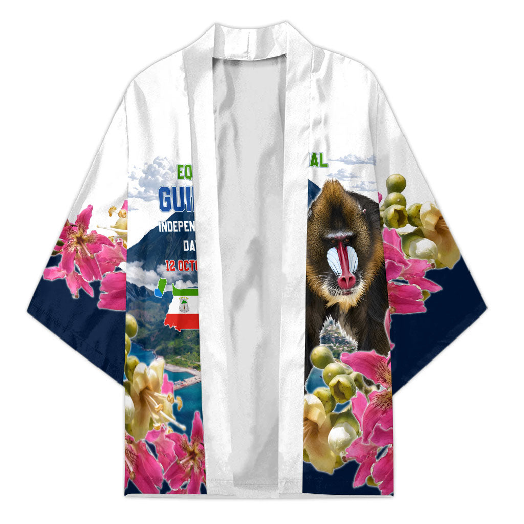 Equatorial Guinea Independence Day Mandrill Kimono Patriotic Floral African Pride Map