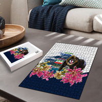Equatorial Guinea Independence Day Mandrill Puzzle Patriotic Floral African Pride Map