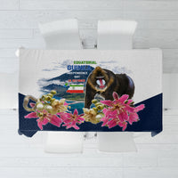 Equatorial Guinea Independence Day Mandrill Tablecloth Patriotic Floral African Pride Map