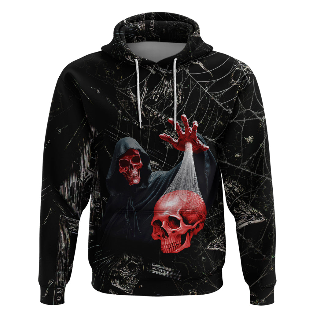 Hello Darkness My Old Friend Skull Hoodie - Wonder Print Shop