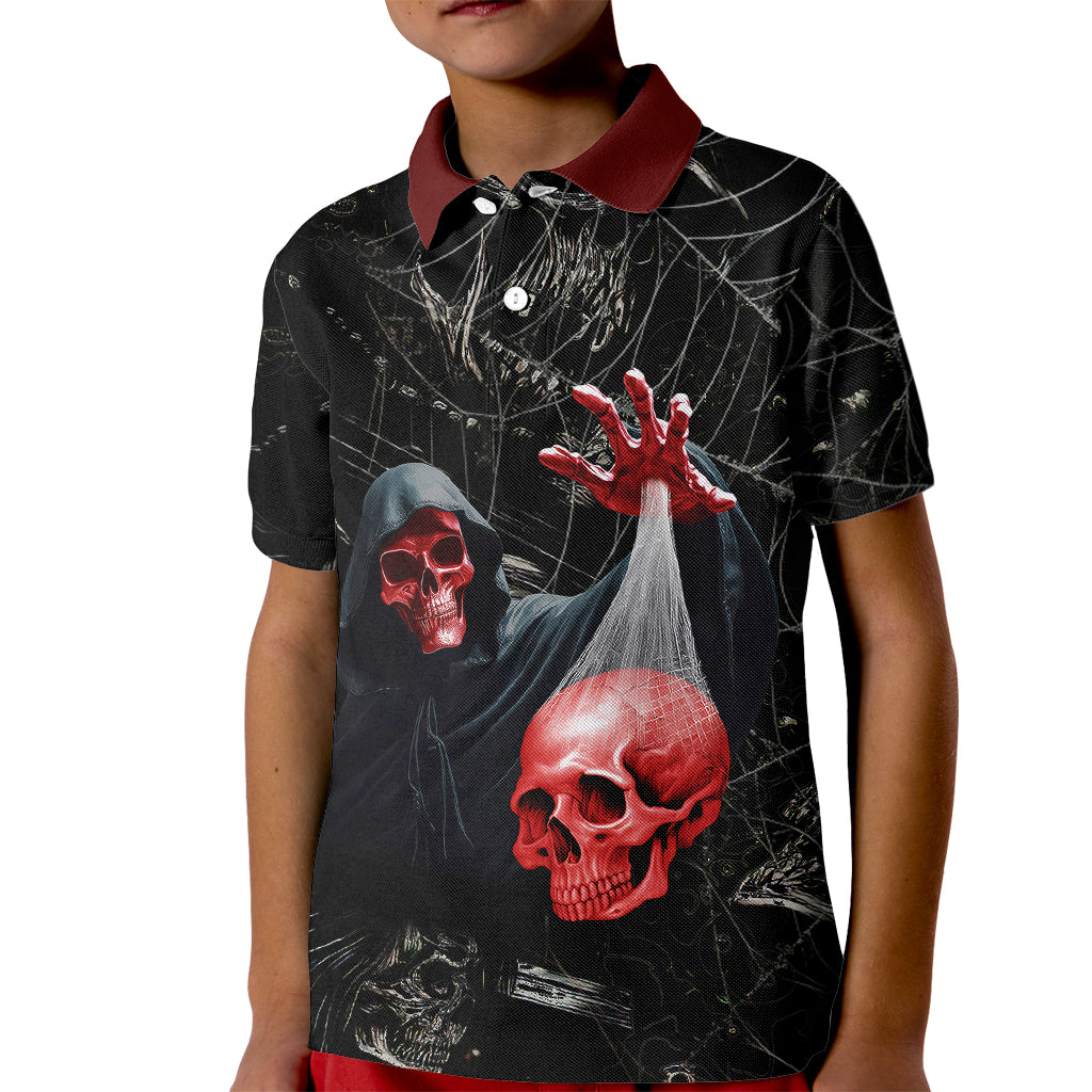 Hello Darkness My Old Friend Skull Kid Polo Shirt - Wonder Print Shop