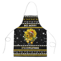 Bee Merry Its Time Christmas Apron Xmas Holiday Patterns - Wonder Print Shop