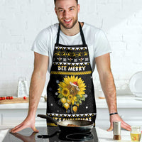Bee Merry Its Time Christmas Apron Xmas Holiday Patterns - Wonder Print Shop