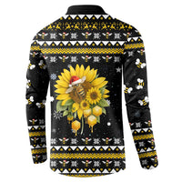 Bee Merry Its Time Christmas Button Sweatshirt Xmas Holiday Patterns - Wonder Print Shop