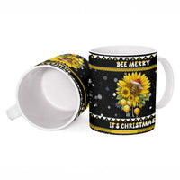 Bee Merry Its Time Christmas Ceramic Mug Xmas Holiday Patterns - Wonder Print Shop