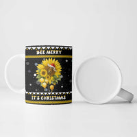 Bee Merry Its Time Christmas Ceramic Mug Xmas Holiday Patterns - Wonder Print Shop