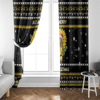 Bee Merry Its Time Christmas Window Curtain Xmas Holiday Patterns - Wonder Print Shop