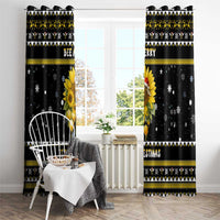 Bee Merry Its Time Christmas Window Curtain Xmas Holiday Patterns - Wonder Print Shop