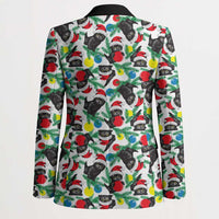 Black Cat Christmas Christmas Blazer Xmas Holiday Patterns - Wonder Print Shop