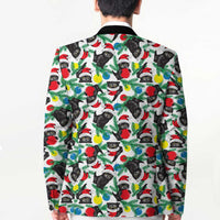 Black Cat Christmas Christmas Blazer Xmas Holiday Patterns - Wonder Print Shop