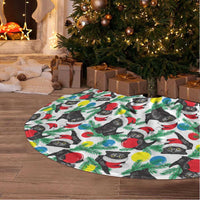 Black Cat Christmas Tree Skirt Xmas Holiday Patterns - Wonder Print Shop