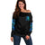 Tread Carefully Skull Off Shoulder Sweater - Wonder Print Shop