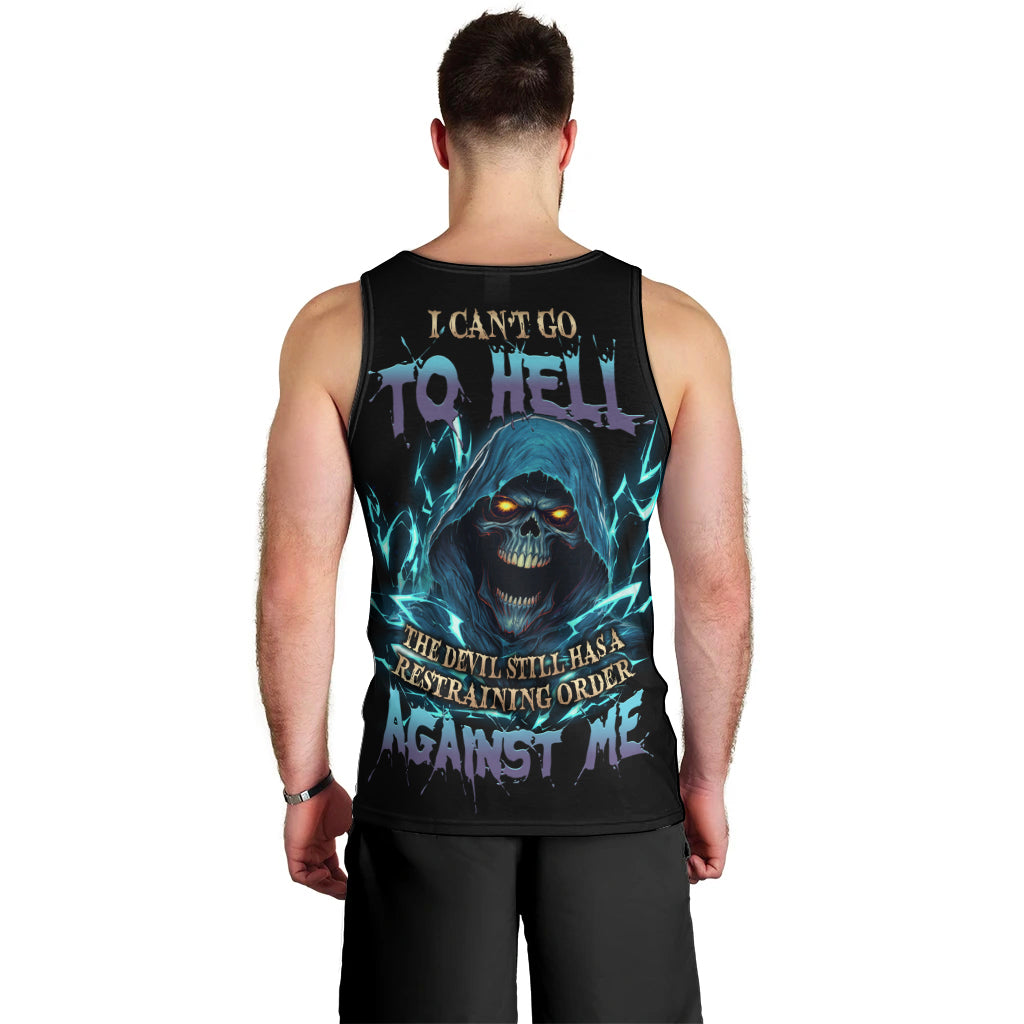 I Can't Go To Hell Mad Reaper Skull Men Tank Top - Wonder Print Shop