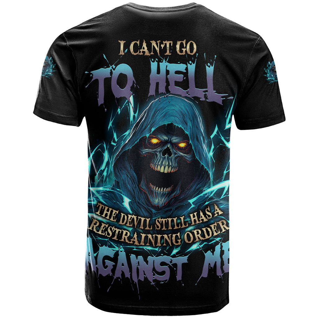 I Can't Go To Hell Mad Reaper Skull T Shirt - Wonder Print Shop