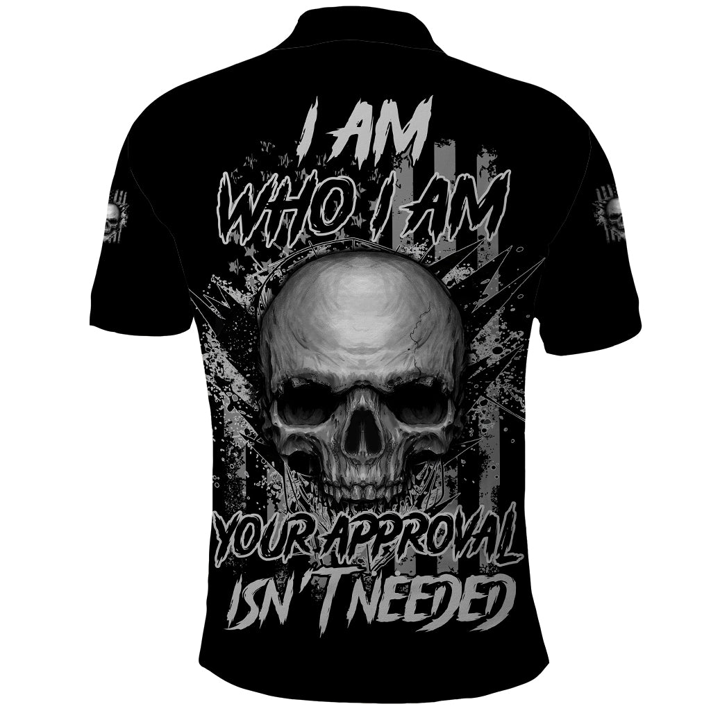 I Am Who I Am Skull Polo Shirt - Wonder Print Shop