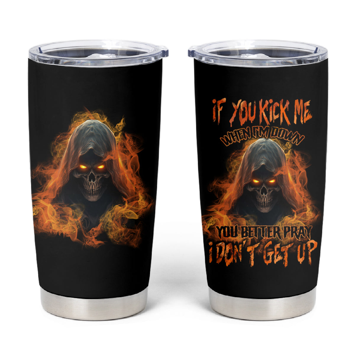 If You Kick Me When I'm Down Tumbler Cup - Wonder Print Shop