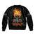 Dilligaf Flame Skull With G Bomber Jacket - Wonder Print Shop