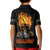 Dilligaf Flame Skull With G Kid Polo Shirt - Wonder Print Shop