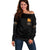 Dilligaf Flame Skull With G Off Shoulder Sweater - Wonder Print Shop