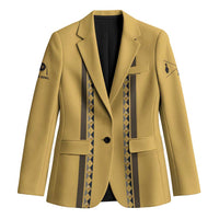 Custom Retro Bowling Blazer with Diamond Stripe Pattern North Bowl Logo - Wonder Print Shop