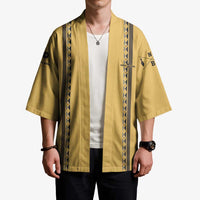 Custom Retro Bowling Kimono with Diamond Stripe Pattern North Bowl Logo - Wonder Print Shop