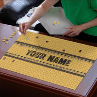 Custom Retro Bowling Puzzle with Diamond Stripe Pattern North Bowl Logo - Wonder Print Shop