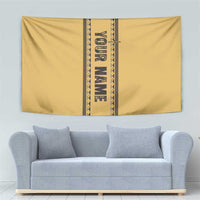 Custom Retro Bowling Tapestry with Diamond Stripe Pattern North Bowl Logo - Wonder Print Shop