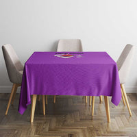 Personalized Purple Black Retro Bowling Tablecloth with Cartoon Strike - Wonder Print Shop