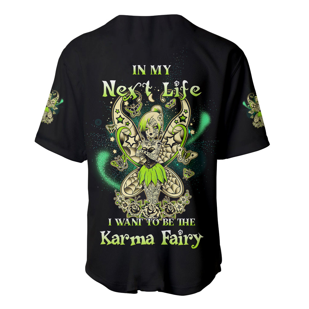 Karma Fairy Skull Baseball Jersey - Wonder Print Shop