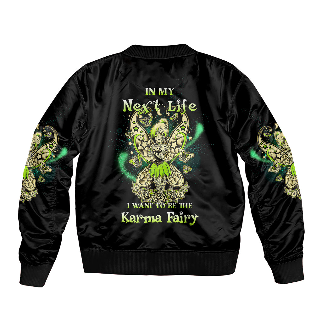 Karma Fairy Skull Bomber Jacket - Wonder Print Shop