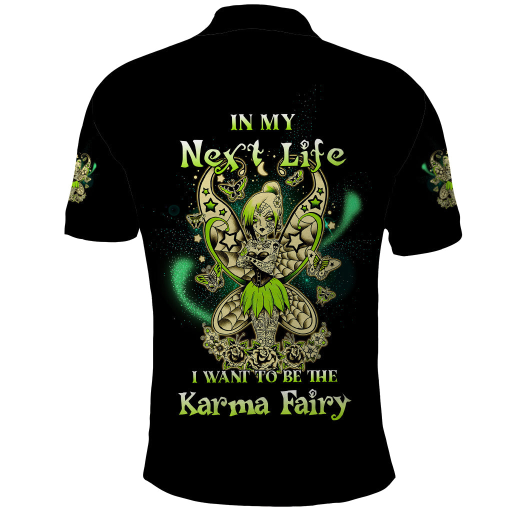 Karma Fairy Skull Polo Shirt - Wonder Print Shop