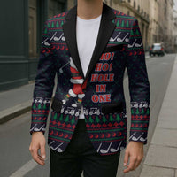 Santa Hole in One Christmas Blazer with Golf Clubs and Festive Pattern - Wonder Print Shop