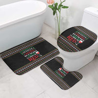 White and Red Christmas Wine Bathroom Set with Festive Pattern and Holiday Cheer - Wonder Print Shop