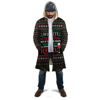 White and Red Christmas Wine Cloak with Festive Pattern and Holiday Cheer - Wonder Print Shop